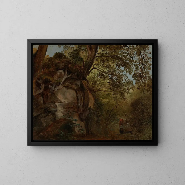 Estudio del árbol - Johann Baptist Kirner — cuadro enmarcado en la pared