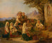 Italian peasants praying in front of a roadside shrine near Cervara - Johann Baptist Kirner — artwork view