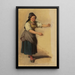 Joven campesina de la Selva Negra con los brazos extendidos - Johann Baptist Kirner — cuadro enmarcado en la pared