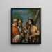The Preaching of Saint John the Baptist - Johann Baptist Reis — framed artwork on a wall