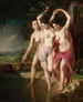 Tres bañistas - Johann Baptist Reiter — vista de la obra
