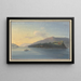 Vue de l'île Saint-Pierre sur le lac de Bienne - Johann Baptist Stuntz — framed artwork on a wall