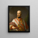 un retrato del emperador Francisco I de Austria II - Johann Baptist von Lampi el Viejo — cuadro enmarcado en la pared