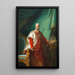 Portrait of Emperor François II I - Johann Baptist von Lampi the Younger — framed artwork on a wall