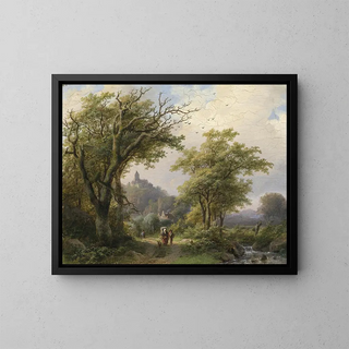 Johann Bernhard Klombeck - Wanderer am Bach.webp