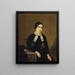 Portrait Painting of Elisabeth Bierž-Pfister - Johann Bucher — framed artwork on a wall