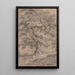 an oak tree near a forest path - Johann Caspar Huber — framed artwork on a wall