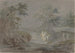 Acantilados boscosos a lo largo de una orilla - Johann Caspar Huber — vista de la obra