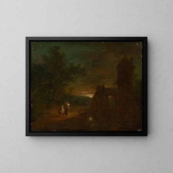 La Fuite en Égypte - Johann Conrad Seekatz — cuadro enmarcado en la pared