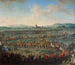 Entrada del emperador Francisco I Esteban y de su hijo José II en Frankfurt el 29 de marzo de 1764 - Johann Dallinger von Dalling — vista de la obra