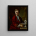 retrato del orfebre Johann Friedrich Baer - Johann Daniel Heimlich — cuadro enmarcado en la pared
