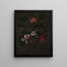 Flowers in a carved vase - Johann Daniel Preissler — framed artwork on a wall