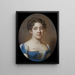 Unknown Woman - Johann Dominik Bossi — framed artwork on a wall