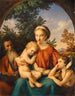 The Holy Family with Saint John the Baptist child - Johann Eduard Wolff — artwork view