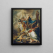 Victoria del cristianismo sobre el paganismo - Johann Evangelist Holzer — cuadro enmarcado en la pared