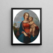 Madonna ma joue - Johann Evangelist Scheffer von Leonhardshoff — framed artwork on a wall