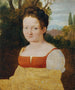 Portrait of a girl - Johann Evangelist Scheffer von Leonhardshoff — artwork view