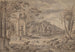 Ancient Ruins along a Mountainous Coast - Johann Franz Ermels — artwork view