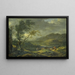 Landscape painting after a storm - Johann Franz Ermels — framed artwork on a wall