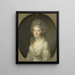 Retrato de Johanna Ferdinanda van Collen, esposa de Salomon Rendorp - Johann Friedrich August Tischbein — cuadro enmarcado en la pared