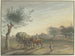 Hof Rebstock en medio de las vastas praderas a lo largo de la ruta de Maguncia cerca de Fráncfort del Meno - Johann Friedrich Morgenstern — vista de la obra