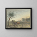 Hof Rebstock en medio de las vastas praderas a lo largo de la ruta de Maguncia cerca de Fráncfort del Meno - Johann Friedrich Morgenstern — cuadro enmarcado en la pared
