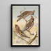 Ampelis garrulus - Johann Friedrich Naumann — framed artwork on a wall