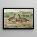 Anser albifrons - Johann Friedrich Naumann — cuadro enmarcado en la pared