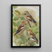 Coccothraustes coccothraustes - Johann Friedrich Naumann — framed artwork on a wall