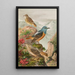 Monticola saxatilis - Johann Friedrich Naumann — cuadro enmarcado en la pared