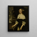 Retrato de Maria Margareta von Holzhausen - Johann Friedrich Trescher — cuadro enmarcado en la pared