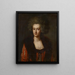 Retrato de una dama - Johann Georg Edlinger — cuadro enmarcado en la pared