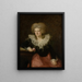 Retrato de una mujer - Johann Georg Edlinger — cuadro enmarcado en la pared