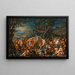 Bacchus y el rey Midas - Johann Georg Platzer — cuadro enmarcado en la pared
