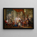 Concierto en el Palacio - Johann Georg Platzer — cuadro enmarcado en la pared