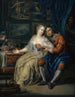 Couple with Matchmaker - Johann Georg Platzer — artwork view
