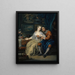 Couple with Matchmaker - Johann Georg Platzer — framed artwork on a wall