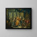 Crésus y Solón - Johann Georg Platzer — cuadro enmarcado en la pared