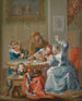 El juego de cartas - Johann Georg Platzer — vista de la obra