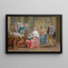 The disturbed lovers - Johann Georg Platzer — framed artwork on a wall