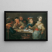 Players of Cards Ace is Trump - Johann Georg Platzer — framed artwork on a wall