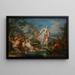 Latone transforming Lycian peasants into frogs - Johann Georg Platzer — framed artwork on a wall