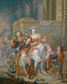 Outdoor Music Society Painting - Johann Georg Platzer — artwork view