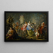 Los Placeres de las Estaciones Primavera - Johann Georg Platzer — cuadro enmarcado en la pared