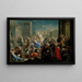 L'Enlèvement des Sabines - Johann Georg Platzer — cuadro enmarcado en la pared