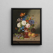Bouquet de fleurs dans un vase - Johann Georg Seitz — framed artwork on a wall