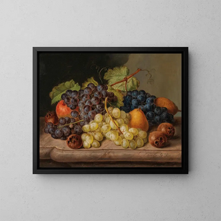 Johann Georg Seitz - Still Life with Grapes and Pears.webp