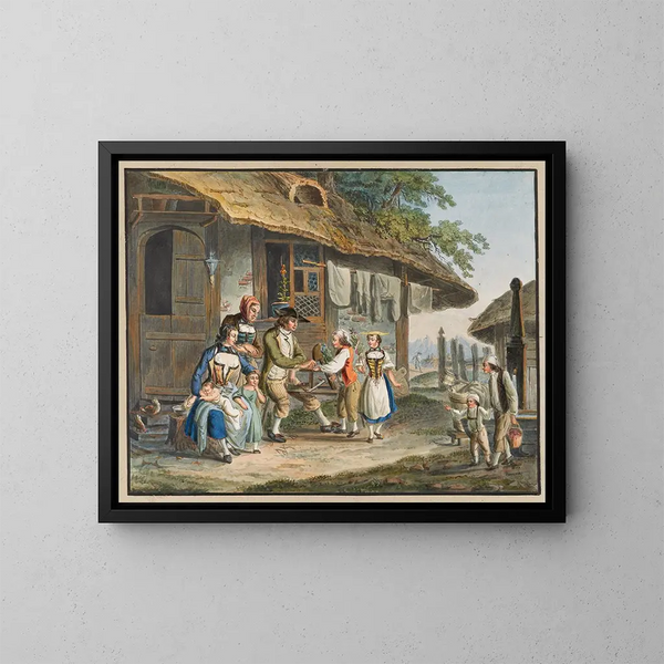 El Primavera - Johann Georg Volmar — cuadro enmarcado en la pared