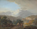 Vista del Mont Blanc en el valle de Salenges - Johann Georg Volmar — vista de la obra