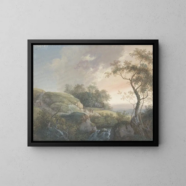 La Mañana - Johann Georg Wagner — cuadro enmarcado en la pared
